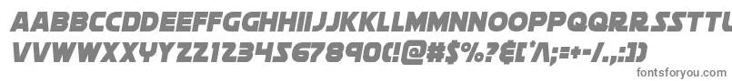 フォントsoloistcond1 – 白い背景に灰色の文字