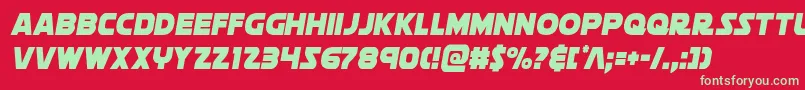 soloistcond1 Font – Green Fonts on Red Background
