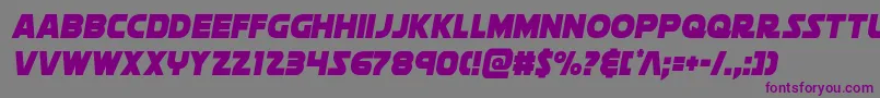 soloistcond1 Font – Purple Fonts on Gray Background