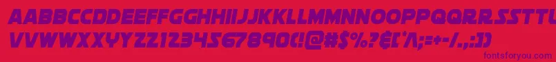 soloistcond1 Font – Purple Fonts on Red Background