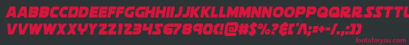 soloistcond1 Font – Red Fonts on Black Background