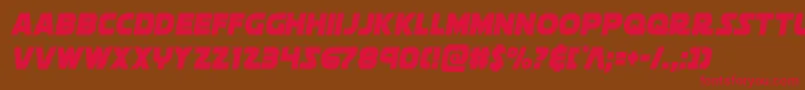 soloistcond1 Font – Red Fonts on Brown Background