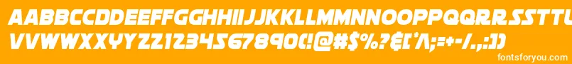 soloistcond1 Font – White Fonts on Orange Background