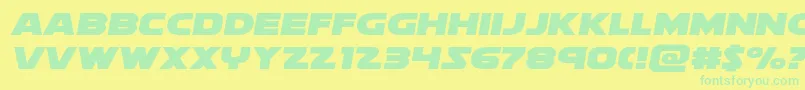 soloistexpand1 Font – Green Fonts on Yellow Background