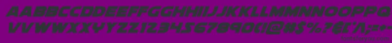 soloistextraital1 Font – Black Fonts on Purple Background