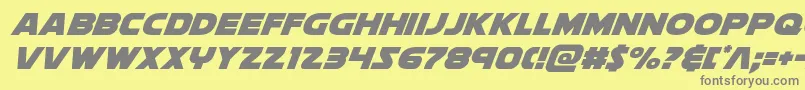 soloistextraital1 Font – Gray Fonts on Yellow Background