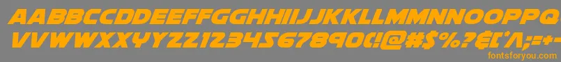 soloistextraital1 Font – Orange Fonts on Gray Background