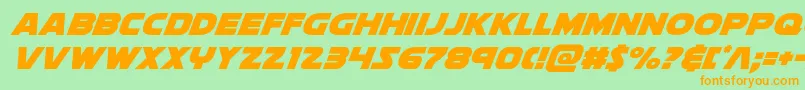 soloistextraital1 Font – Orange Fonts on Green Background