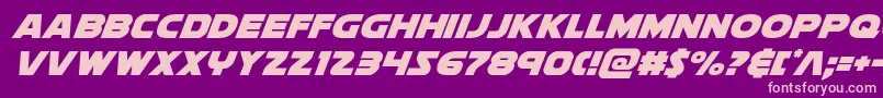 soloistextraital1 Font – Pink Fonts on Purple Background
