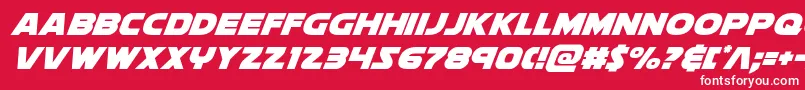 soloistextraital1 Font – White Fonts on Red Background