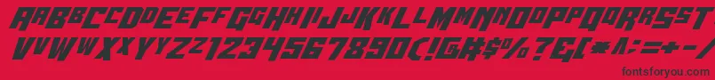 Wbv5 Font – Black Fonts on Red Background