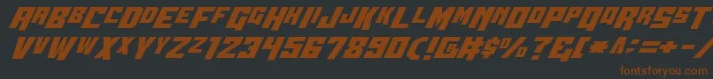 Wbv5-fontti – ruskeat fontit mustalla taustalla