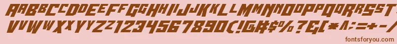 Wbv5 Font – Brown Fonts on Pink Background