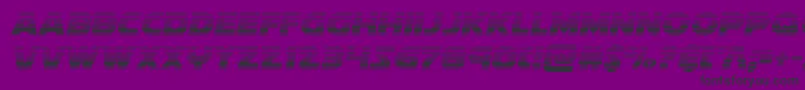 soloistgrad1 Font – Black Fonts on Purple Background