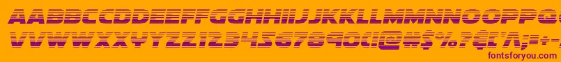 soloistgrad1 Font – Purple Fonts on Orange Background