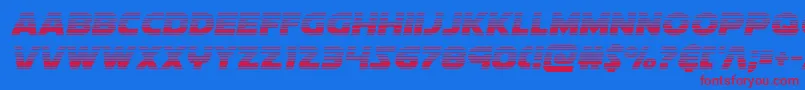 soloistgrad1 Font – Red Fonts on Blue Background