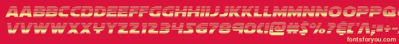 soloistgrad1 Font – Yellow Fonts on Red Background