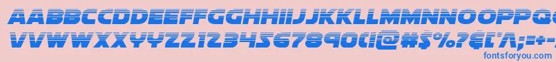 soloisthalf1 Font – Blue Fonts on Pink Background