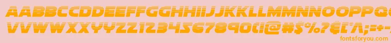 soloisthalf1 Font – Orange Fonts on Pink Background