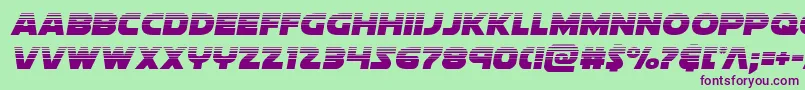soloisthalf1 Font – Purple Fonts on Green Background
