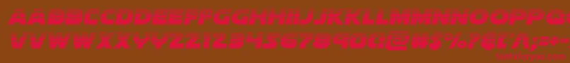 soloisthalf1 Font – Red Fonts on Brown Background