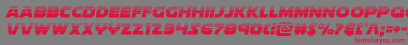 フォントsoloisthalf1 – 赤い文字の灰色の背景