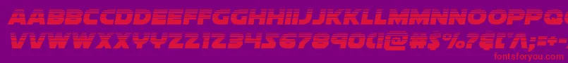 soloisthalf1 Font – Red Fonts on Purple Background