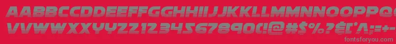 soloisthalf21 Font – Gray Fonts on Red Background