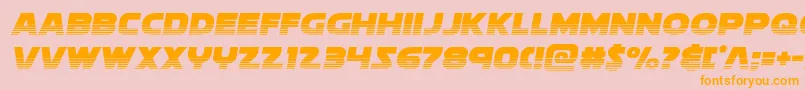 soloisthalf21 Font – Orange Fonts on Pink Background