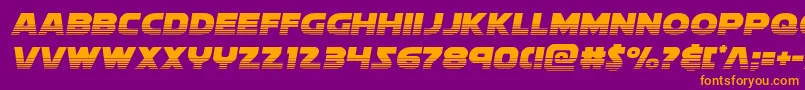 soloisthalf21 Font – Orange Fonts on Purple Background