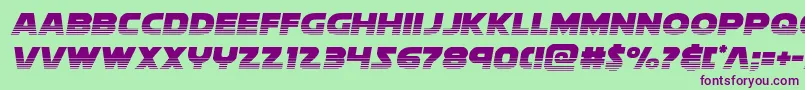 soloisthalf21 Font – Purple Fonts on Green Background