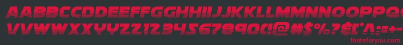 フォントsoloisthalf21 – 黒い背景に赤い文字