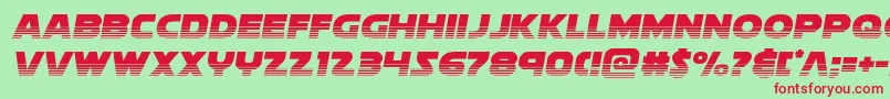 soloisthalf21 Font – Red Fonts on Green Background