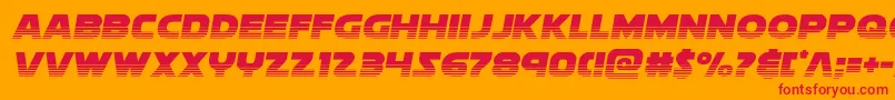 soloisthalf21 Font – Red Fonts on Orange Background