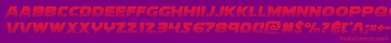 フォントsoloisthalf21 – 紫の背景に赤い文字
