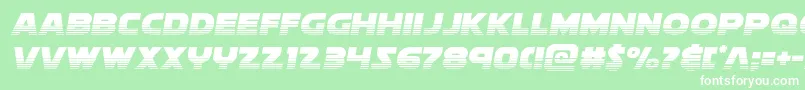 soloisthalf21 Font – White Fonts on Green Background
