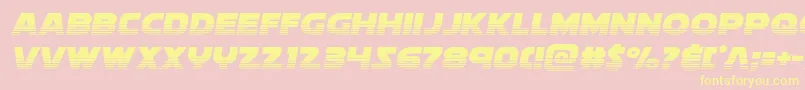soloisthalf21 Font – Yellow Fonts on Pink Background