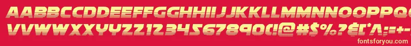 soloisthalf21 Font – Yellow Fonts on Red Background