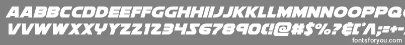 フォントsoloistital1 – 灰色の背景に白い文字