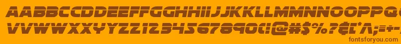 Шрифт soloistlaser1 – коричневые шрифты на оранжевом фоне