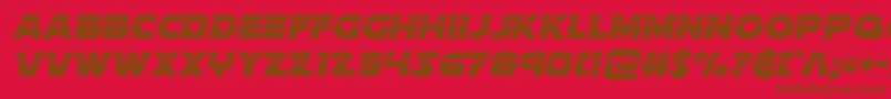 soloistlaser1 Font – Brown Fonts on Red Background