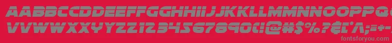 soloistlaser1 Font – Gray Fonts on Red Background