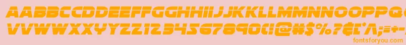 soloistlaser1 Font – Orange Fonts on Pink Background