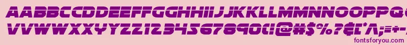 soloistlaser1-Schriftart – Violette Schriften auf rosa Hintergrund