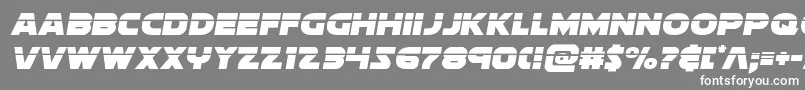 フォントsoloistlaser1 – 灰色の背景に白い文字