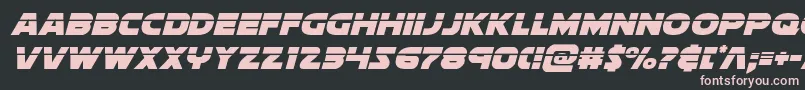 soloistlaserital1フォントについての詳細 フォントsoloistlaserital1 – 黒い背景にピンクのフォント