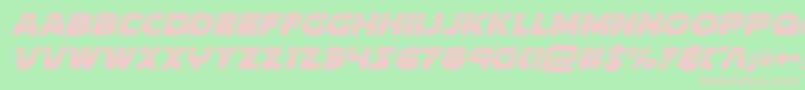 soloistlaserital1 Font – Pink Fonts on Green Background