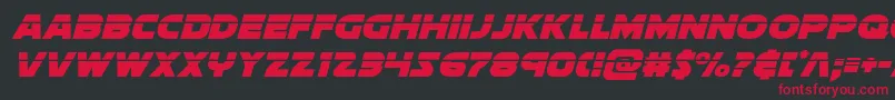 soloistlaserital1-Schriftart – Rote Schriften auf schwarzem Hintergrund