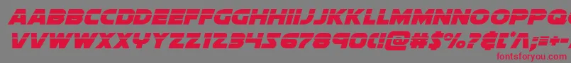 soloistlaserital1-Schriftart – Rote Schriften auf grauem Hintergrund