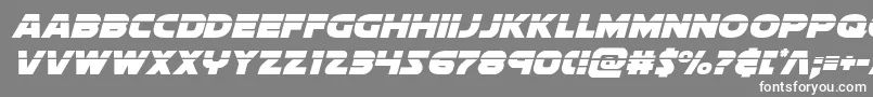 soloistlaserital1 Font – White Fonts on Gray Background